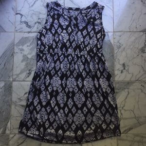 geometric print dress